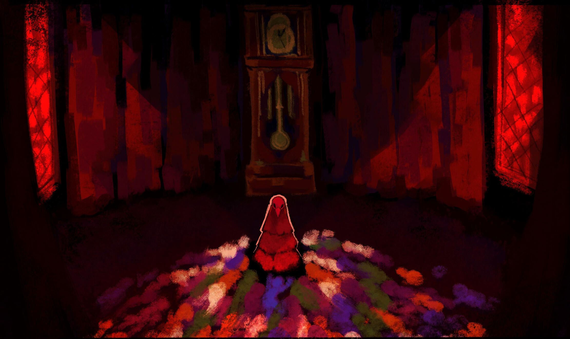 concept art for adaption of The Masque of The Red Death