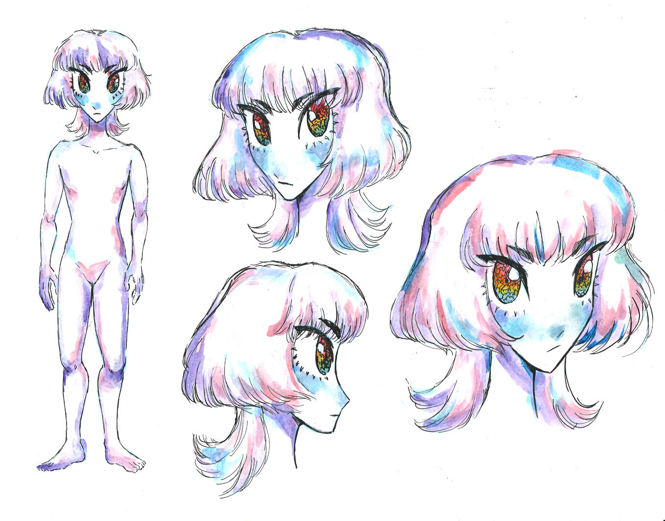 character design for an experimental adaption of E.T.A Hoffmann's The Sandman