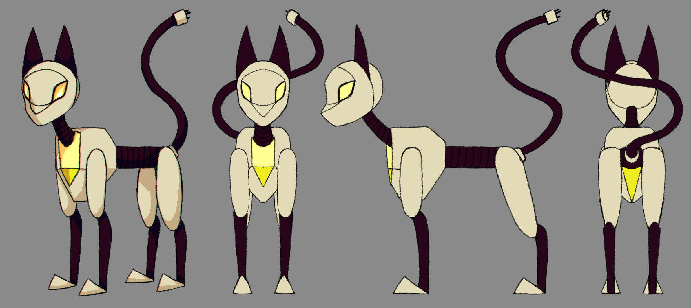 character turnaround - Cat