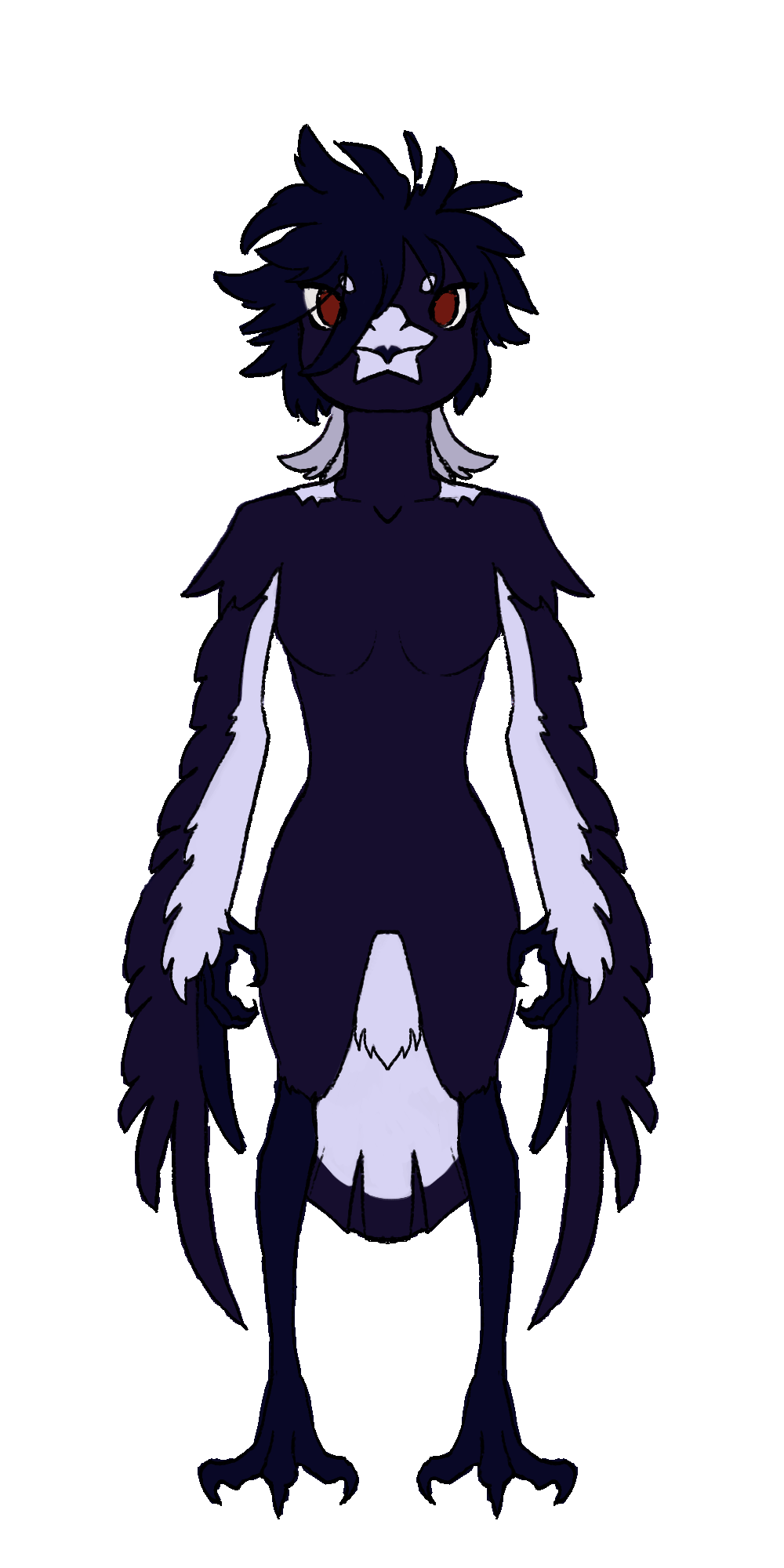 gif of magpie character turnaround