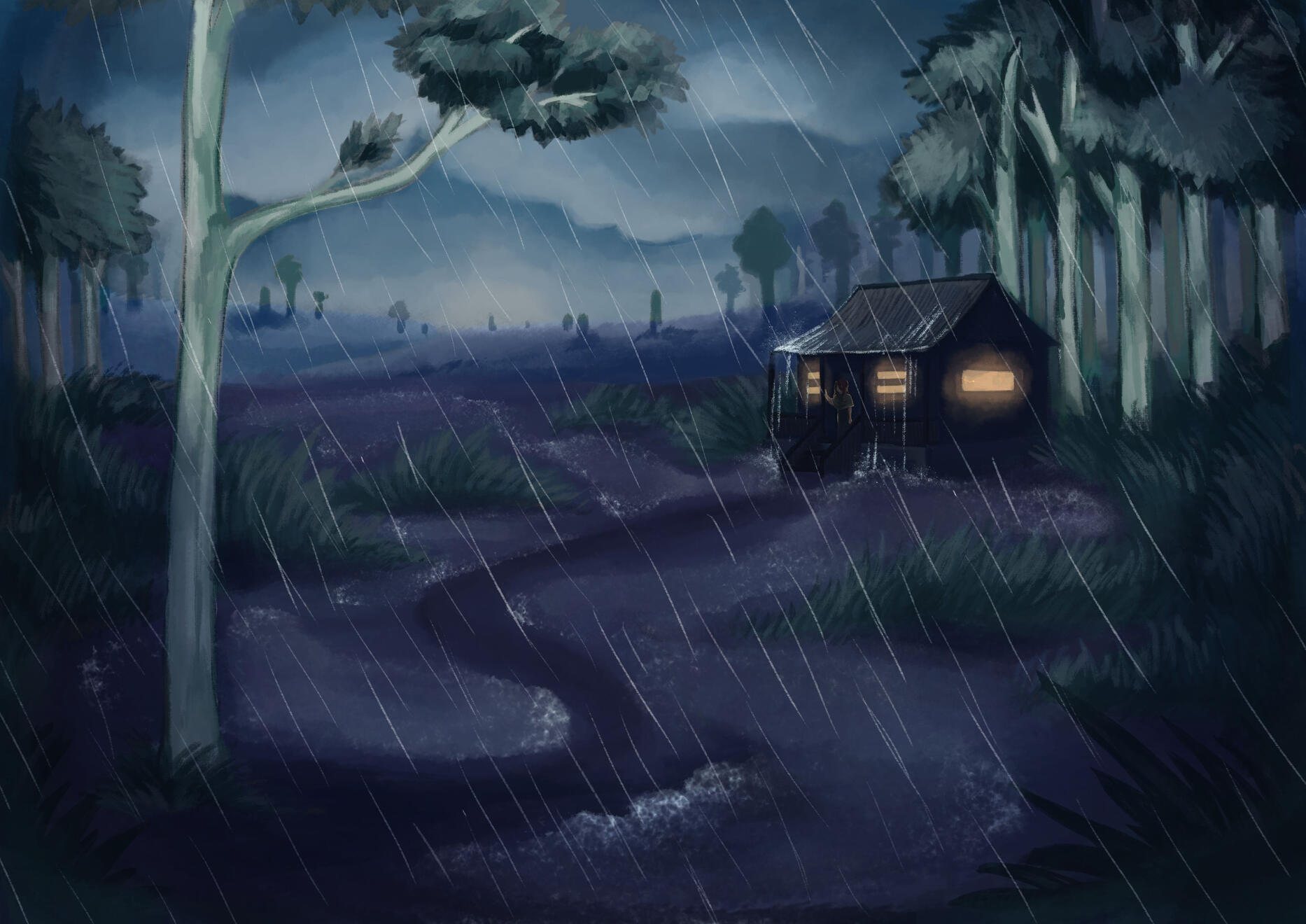 Australian environment painting - 2