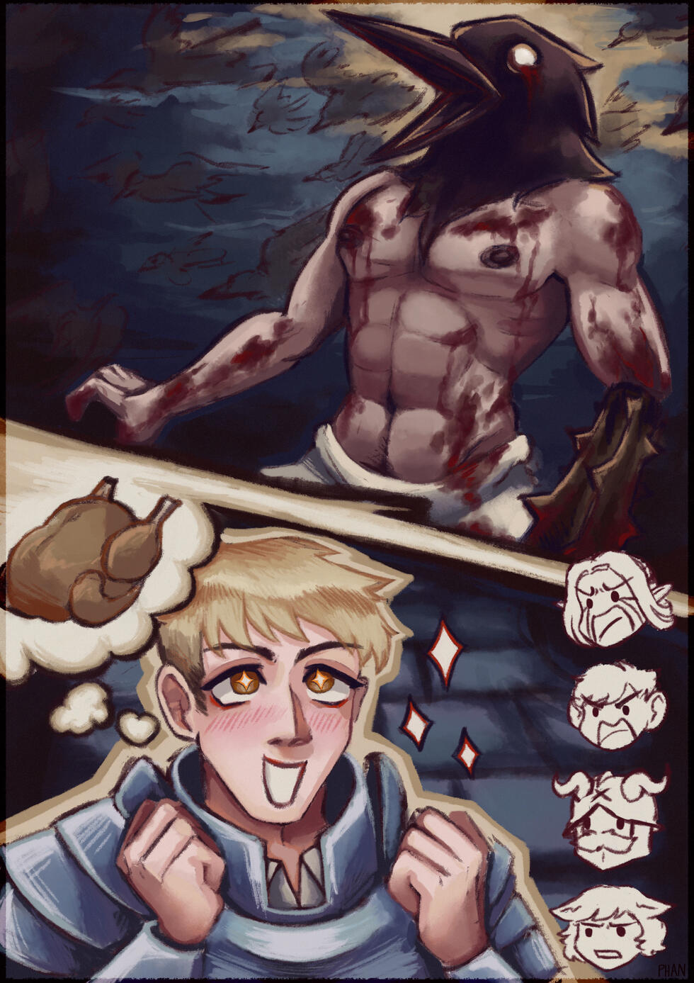 Delicious in Dungeon x Fear and Hunger